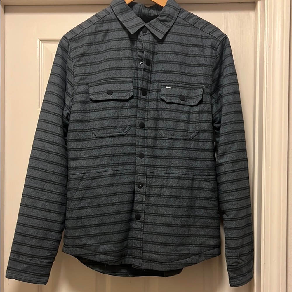 Hurley Gray Quilted Lightweight Jacket